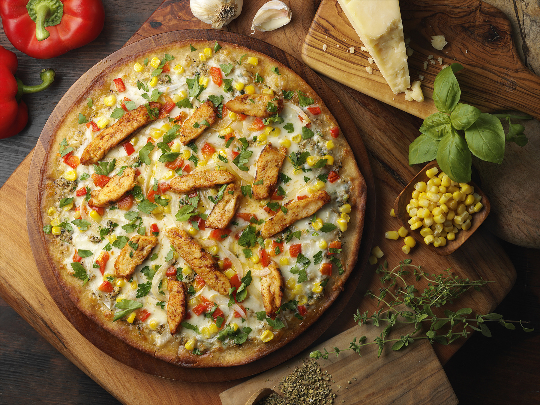 Halal pizza from Russo's New York Pizzeria