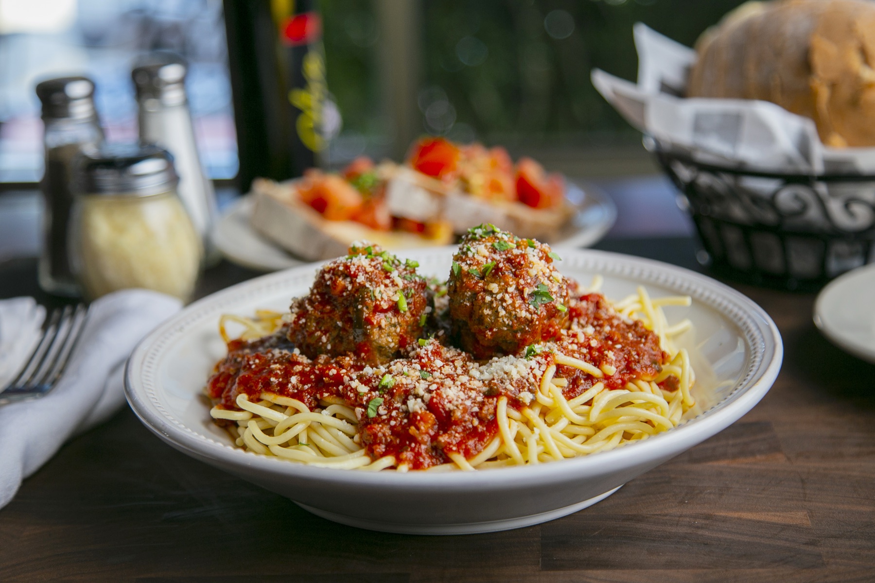 Russo's spaghetti and meatball pasta